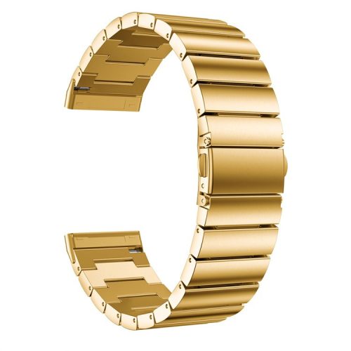 Single Row Stainless Steel Smart Watch Band Replacement for Fitbit Versa 3 - Gold