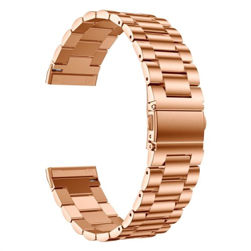 Stainless Steel Smart Watch Band Replacement for Fitbit Versa 3 - Rose Gold