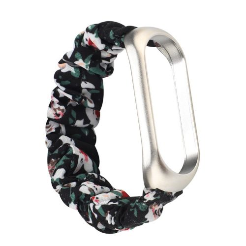 Floral Cloth Style Smart Watch Band for Xiaomi Mi Band 5 - Colorful Flower