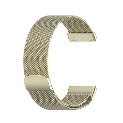 Milanese Fine Mesh Stainless Steel Magnetic Smart Watch Band for Fitbit Versa 3/Sense - Gold