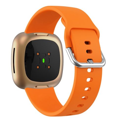 Soft Silicone Smart Watch Strap Replacement for Fitbit Versa 3 - Orange