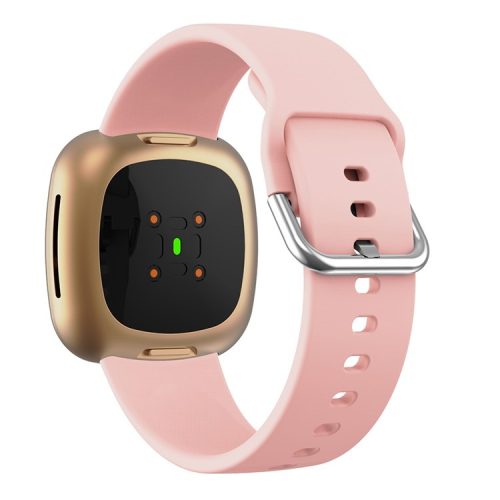 Soft Silicone Smart Watch Strap Replacement for Fitbit Versa 3 - Pink