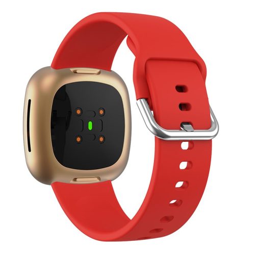 Soft Silicone Smart Watch Strap Replacement for Fitbit Versa 3 - Red