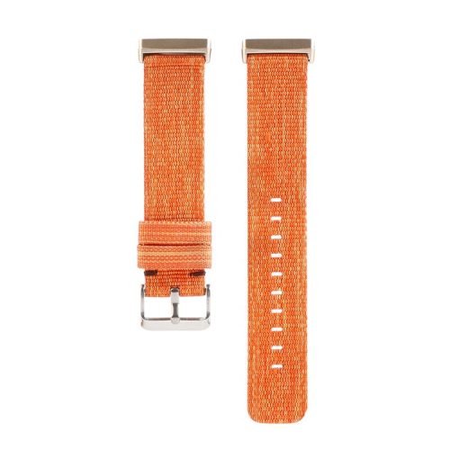 Canvas Watch Band Strap with Buckle for Fitbit Versa 3 - Orange