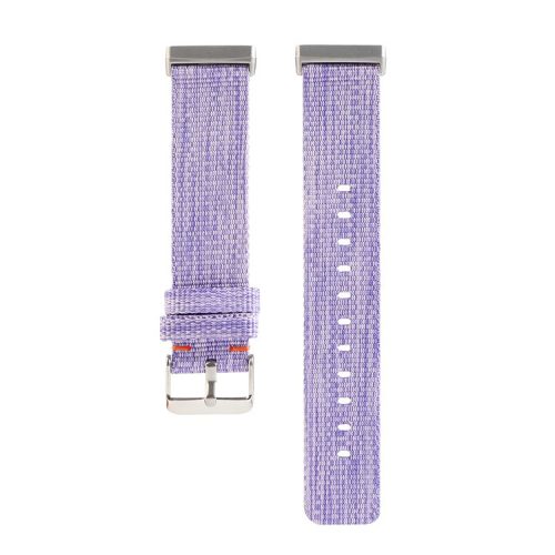 Canvas Watch Band Strap with Buckle for Fitbit Versa 3 - Purple