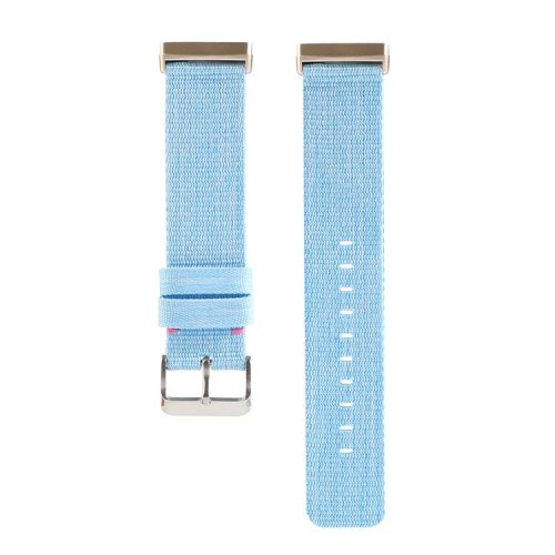 Canvas Watch Band Strap with Buckle for Fitbit Versa 3 - Blue