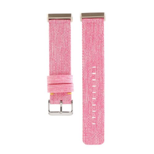 Canvas Watch Band Strap with Buckle for Fitbit Versa 3 - Pink