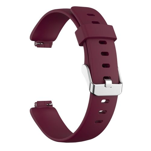 Silicone Smart Watch Strap [Large Size] for Fitbit Inspire 2/Ace 3 - Wine Red