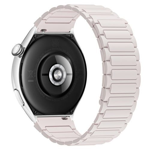 For Huawei / Samsung Smart Watch Silicone Band 22mm Universal Magnetic Replacement Strap - Starlight