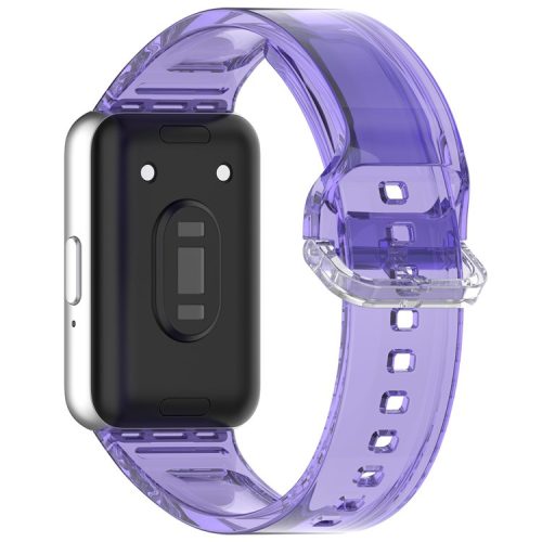 For Samsung Galaxy Fit3 R390 TPU Watch Band Change Color Wrist Strap - Starry Purple