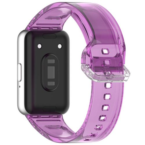 For Samsung Galaxy Fit3 R390 TPU Watch Band Change Color Wrist Strap - Purple