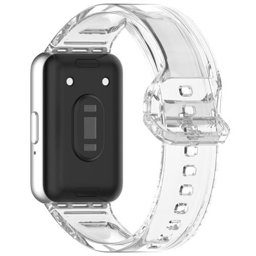 For Samsung Galaxy Fit3 R390 TPU Watch Band Change Color Wrist Strap - Transparent