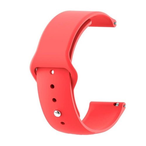 Universal Silicone Watch Strap for Samsung Galaxy Watch Active / Galaxy Watch 42mm / Samsung Gear S2 / Gear Sport / Garmin Vivoactive 3 / Garmin Vivoactive 3 Music - Red