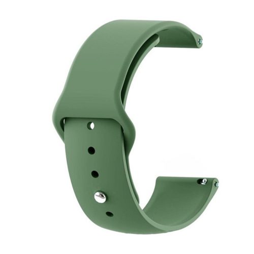 Universal Silicone Watch Strap for Samsung Galaxy Watch Active / Galaxy Watch 42mm / Samsung Gear S2 / Gear Sport / Garmin Vivoactive 3 / Garmin Vivoactive 3 Music - Army Green