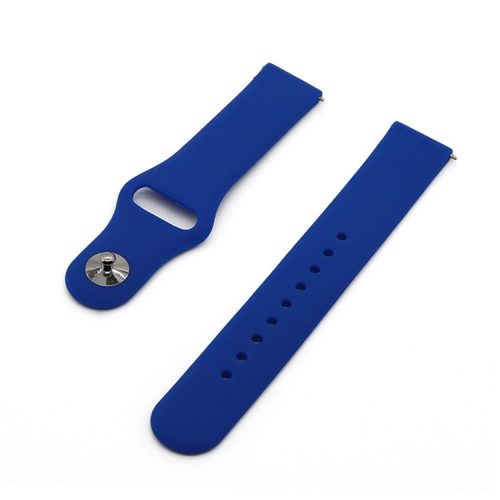 Universal Silicone Watch Strap for Samsung Galaxy Watch Active / Galaxy Watch 42mm / Samsung Gear S2 / Gear Sport / Garmin Vivoactive 3 / Garmin Vivoactive 3 Music - Blue