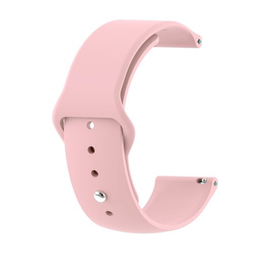 Plain Rolled Silicone Watch Band for Fitbit Versa 1/2/Lite Replacement Strap - Pink