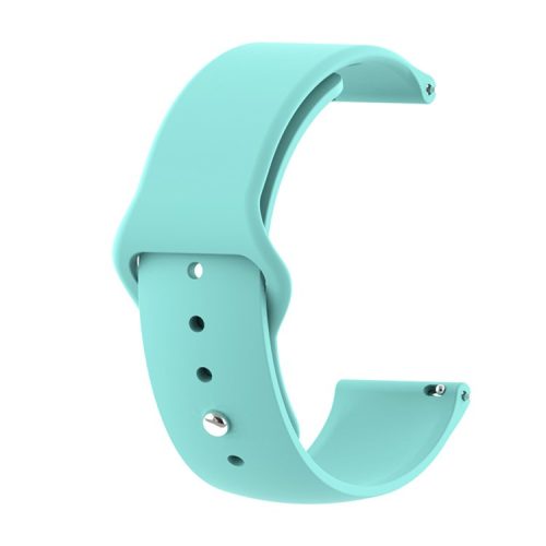 Plain Rolled Silicone Watch Band for Fitbit Versa 1/2/Lite Replacement Strap - Blue