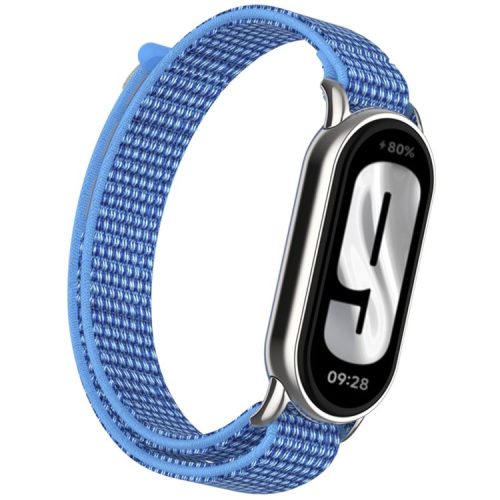 For Xiaomi Mi Band 9 / Smart Band 8 Watch Strap Nylon Loop Adjustable Wrist Band - Cape Blue