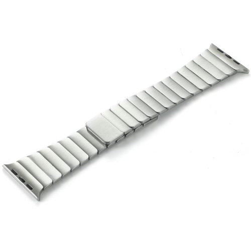 For Apple Watch 10 46mm / Ultra 2 / Ultra 49mm / 9 8 7 45mm / SE (2023) SE (2022) SE 6 5 4 44mm / 3 2 1 42mm Magnetic Metal Watch Strap - Silver