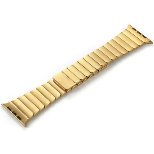 For Apple Watch 10 46mm / Ultra 2 / Ultra 49mm / 9 8 7 45mm / SE (2023) SE (2022) SE 6 5 4 44mm / 3 2 1 42mm Magnetic Metal Watch Strap - Gold