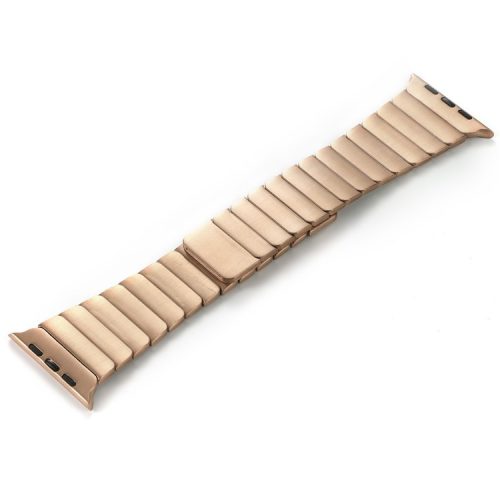 For Apple Watch 10 46mm / Ultra 2 / Ultra 49mm / 9 8 7 45mm / SE (2023) SE (2022) SE 6 5 4 44mm / 3 2 1 42mm Magnetic Metal Watch Strap - Rose Gold