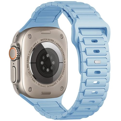 For Apple Watch 10 42mm / 9 8 7 41mm / SE (2023) SE (2022) SE 6 5 4 40mm / 3 2 1 38mm Silicone Watch Band - Baby Blue