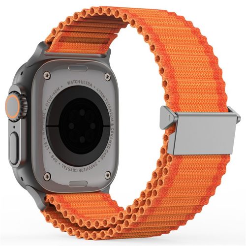 DUX DUCIS For Apple Watch 10 46mm / Ultra 2 / Ultra 49mm / 9 8 7 45mm / SE (2023) SE (2022) SE 6 5 4 44mm / 3 2 1 42mm Nylon Watch Band - Orange