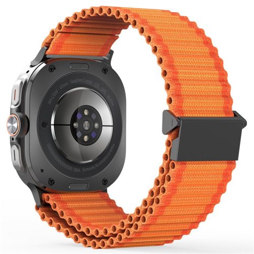 DUX DUCIS For Samsung Galaxy Watch Ultra 47mm Nylon Watch Band Hook Buckle Strap - Orange