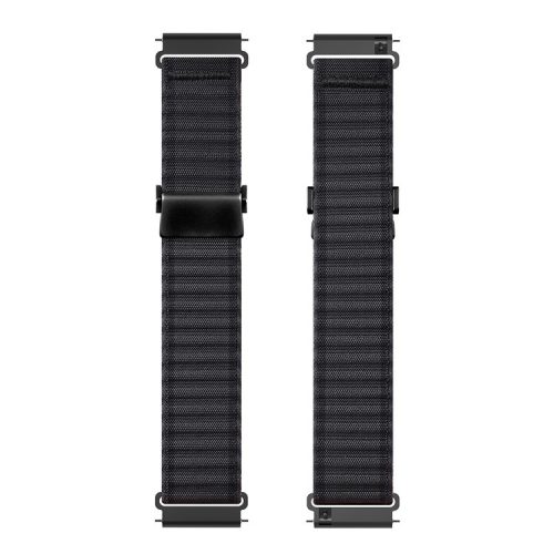 DUX DUCIS YC Series For Samsung Galaxy Watch7 44mm 40mm Nylon Watch Band 20mm Hook Buckle Strap - Dark Grey