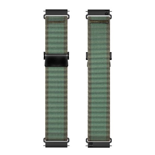 DUX DUCIS YC Series For Samsung Galaxy Watch3 45mm / Xiaomi Watch S4 Sport Nylon Watch Band 22mm Hook Buckle Strap - Green