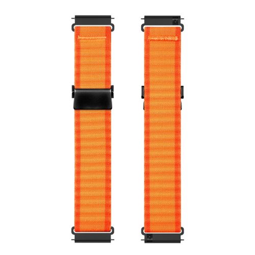 DUX DUCIS YC Series For Samsung Galaxy Watch3 45mm / Xiaomi Watch S4 Sport Nylon Watch Band 22mm Hook Buckle Strap - Orange