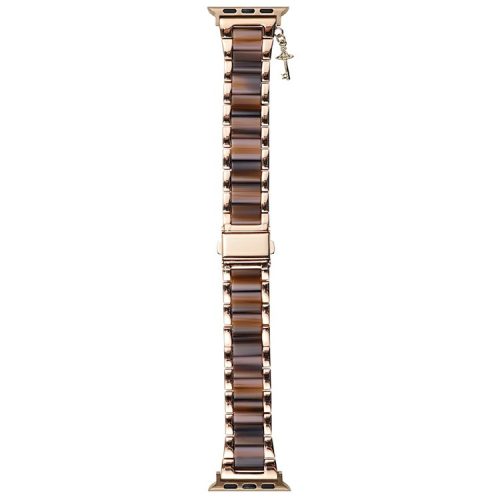 3-bead Strap for Apple Watch Series 10 46mm / Ultra 2 Ultra 49mm / Series 9 8 7 45mm / SE (2023) SE (2022) SE 6 5 4 44mm / 3 2 1 42mm - Chocolate