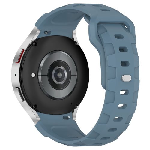 KALEBOL Silicone Band for Samsung Galaxy Watch7 44mm / 40mm Adjustable Watch Strap - Grey Blue