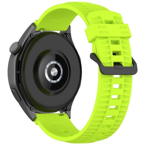 KALEBOL 22mm Silicone Strap for Huawei Watch 4 / 4 Pro / GT 4 46mm Tire Texture Watch Band - Lime