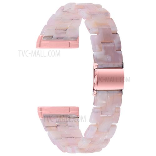 Resin Watch Band Light Weight Colorful Replacement for Fitbit Versa 3/Sense - Pink Mix