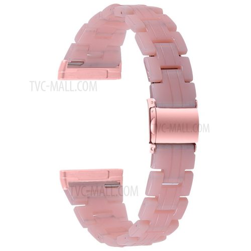 Resin Watch Band Light Weight Colorful Replacement for Fitbit Versa 3/Sense - Pink