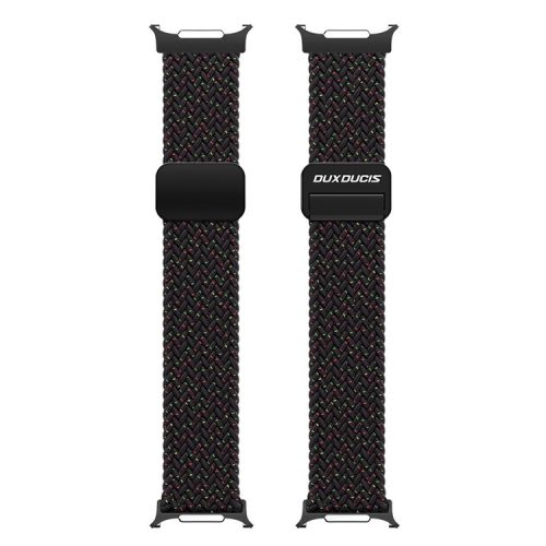 DUX DUCIS Mixture Pro Series For Samsung Galaxy Watch Ultra 47mm Nylon Braided Watch Band Magnetic Strap - Black