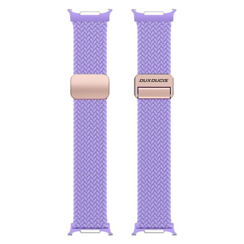 DUX DUCIS Mixture Pro Series For Samsung Galaxy Watch Ultra 47mm Nylon Braided Watch Band Magnetic Strap - Purple