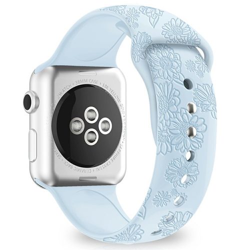 Watch Strap for Apple Watch Series 10 46mm / Ultra 2 Ultra 49mm / Series 9 8 7 45mm / SE (2023) SE (2022) SE 6 5 4 44mm / 3 2 1 42mm - Sunflower Sky Blue