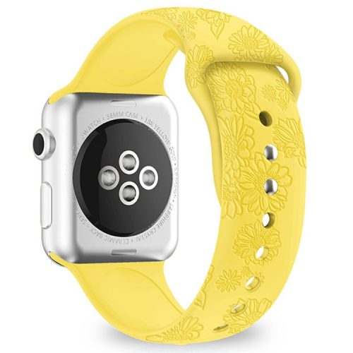 Watch Strap for Apple Watch Series 10 46mm / Ultra 2 Ultra 49mm / Series 9 8 7 45mm / SE (2023) SE (2022) SE 6 5 4 44mm / 3 2 1 42mm - Sunflower Yellow