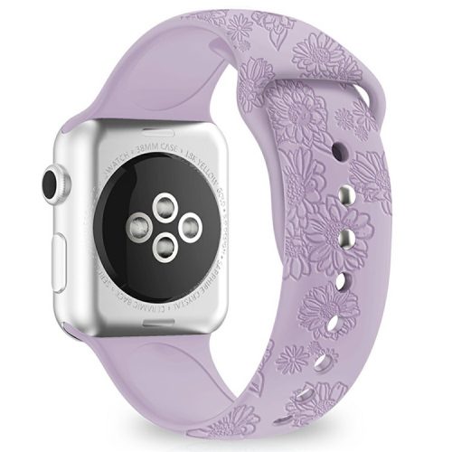 Watch Strap for Apple Watch Series 10 46mm / Ultra 2 Ultra 49mm / Series 9 8 7 45mm / SE (2023) SE (2022) SE 6 5 4 44mm / 3 2 1 42mm - Sunflower Purple