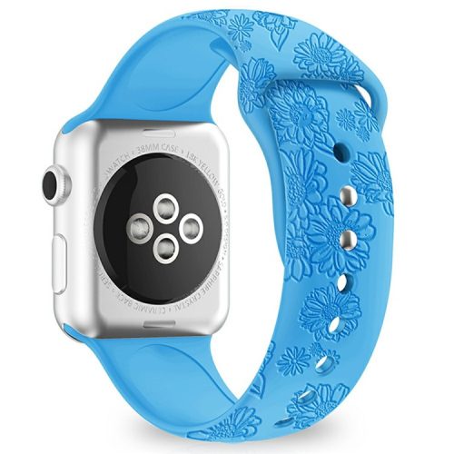 Watch Strap for Apple Watch Series 10 46mm / Ultra 2 Ultra 49mm / Series 9 8 7 45mm / SE (2023) SE (2022) SE 6 5 4 44mm / 3 2 1 42mm - Sunflower Blue