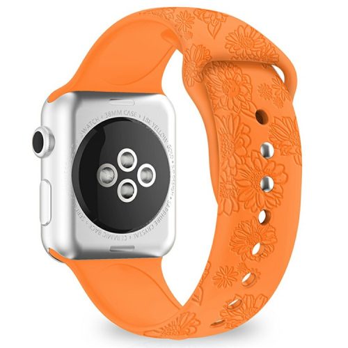 Watch Strap for Apple Watch Series 10 46mm / Ultra 2 Ultra 49mm / Series 9 8 7 45mm / SE (2023) SE (2022) SE 6 5 4 44mm / 3 2 1 42mm - Sunflower Orange