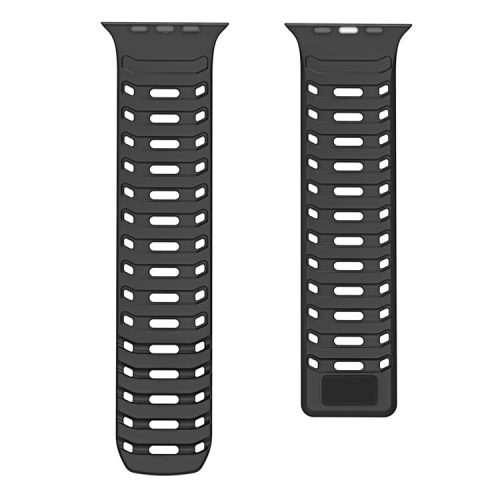 DUX DUCIS For Apple Watch Series 10 46mm / Ultra 2 Ultra 49mm / 9 8 7 45mm / SE (2023) SE (2022) SE 6 5 4 44mm / 3 2 1 42mm Silicone Strap - Black