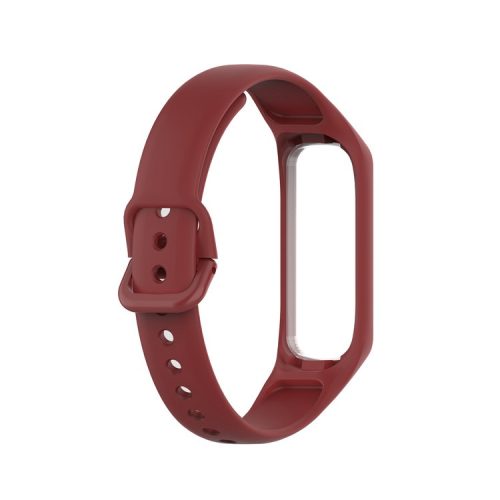 Smart Watch Band Silicone Wrist Strap for Samsung Galaxy Fit2 - Wine Red