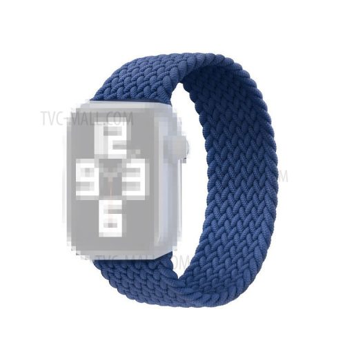 Elastic Nylon Watch Band Replacement Watch Strap 24mm for Apple Watch Series 10 42mm / 9 8 7 41mm / 6 5 4 SE SE (2022) SE (2023) 40mm / 3 2 1 38mm [Size: L] - Sky Blue