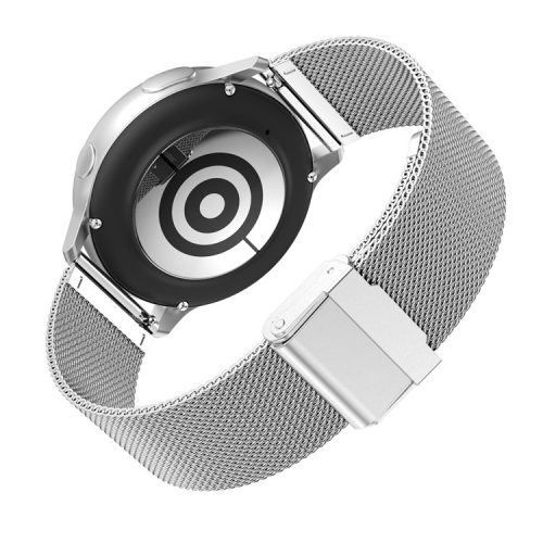 Clip Design Milanese Stainless Steel Fine Mesh Smart Watch Strap Replacement for Samsung Galaxy Watch Active/Active2 44mm - Silver