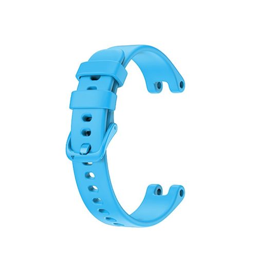 Solid Color Silicone Sport Watch Band Strap Replacement for Garmin Lily - Sky Blue