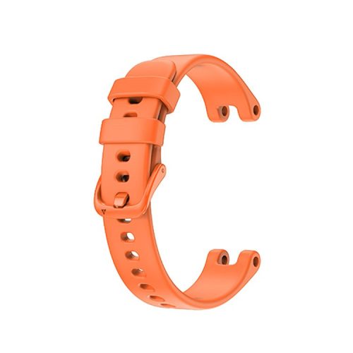 Solid Color Silicone Sport Watch Band Strap Replacement for Garmin Lily - Orange