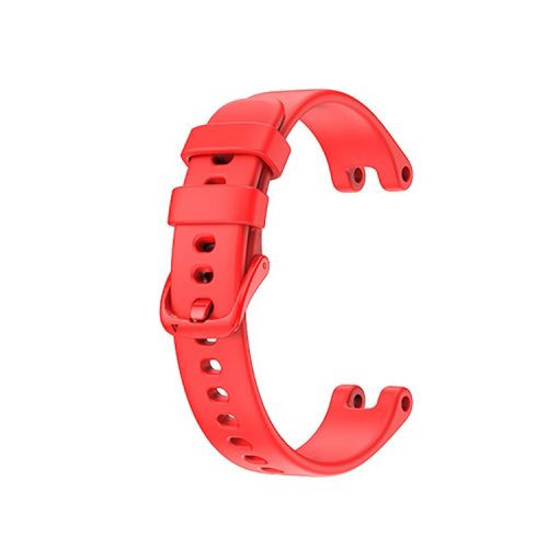 Solid Color Silicone Sport Watch Band Strap Replacement for Garmin Lily - Red